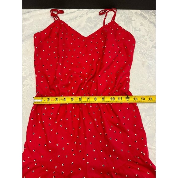 Victoria’s Secret‎ Size Small Red Romper Hearts Sexy Pajamas - Picture 9 of 10